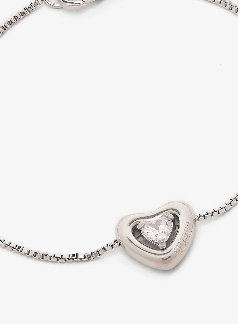 GUESS  Crystal Heart Bracelet And  Studs for Women | Best Price UAE